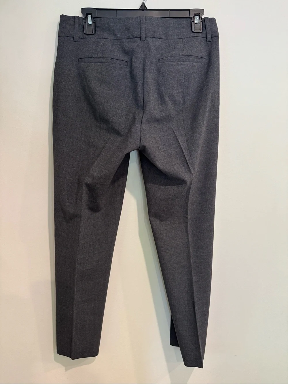 J. Crew Women's Dark Gray Italian Stretch Wool Tollegno 1900 Pants Size 4